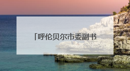 呼伦贝尔市委副书记赵长青调任内蒙古水发集团董事长