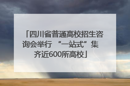 四川省普通高校招生咨询会举行 “一站式”集齐近600所高校