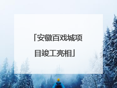 安徽百戏城项目竣工亮相