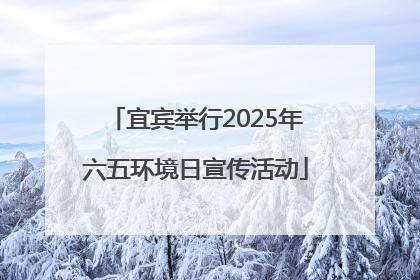 宜宾举行2025年六五环境日宣传活动