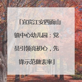 宜宾江安四面山镇中心幼儿园：党员引领亮初心，先锋示范做表率