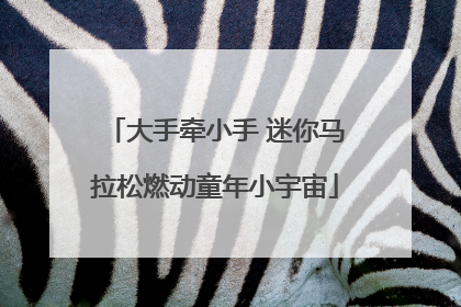 大手牵小手 迷你马拉松燃动童年小宇宙
