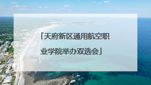 天府新区通用航空职业学院举办双选会