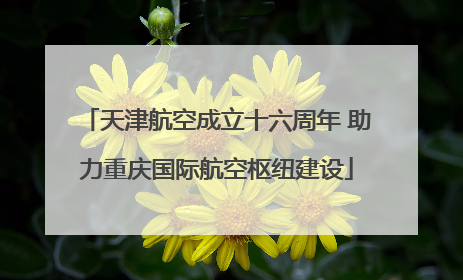 天津航空成立十六周年 助力重庆国际航空枢纽建设