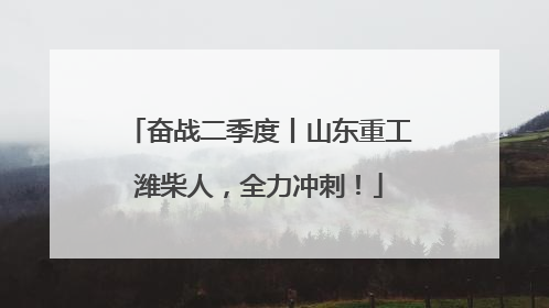 奋战二季度丨山东重工潍柴人，全力冲刺！