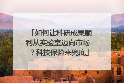 如何让科研成果顺利从实验室迈向市场？科技保险来兜底