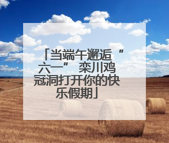 当端午邂逅“六一” 栾川鸡冠洞打开你的快乐假期