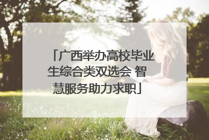 广西举办高校毕业生综合类双选会 智慧服务助力求职