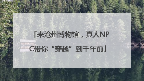 来沧州博物馆，真人NPC带你“穿越”到千年前