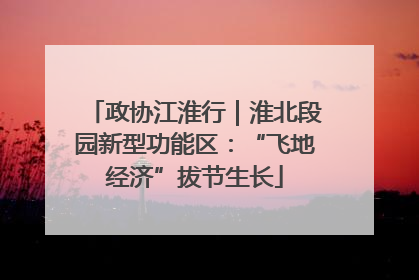 政协江淮行｜淮北段园新型功能区：“飞地经济”拔节生长