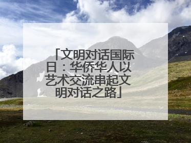 文明对话国际日：华侨华人以艺术交流串起文明对话之路