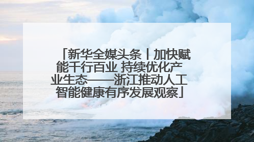 新华全媒头条丨加快赋能千行百业 持续优化产业生态——浙江推动人工智能健康有序发展观察