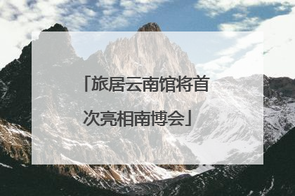 旅居云南馆将首次亮相南博会