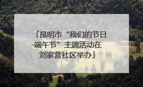 昆明市“我们的节日·端午节”主题活动在刘家营社区举办