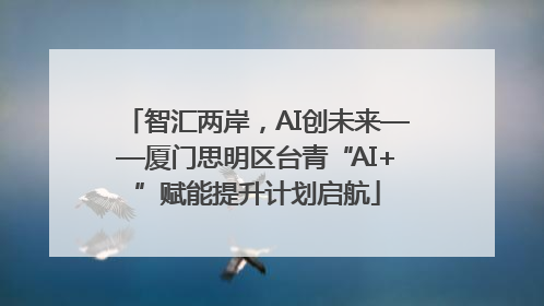 智汇两岸，AI创未来——厦门思明区台青“AI+”赋能提升计划启航
