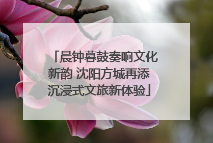 晨钟暮鼓奏响文化新韵 沈阳方城再添沉浸式文旅新体验