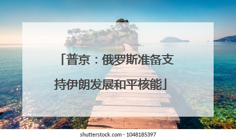 普京：俄罗斯准备支持伊朗发展和平核能