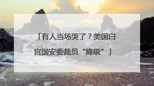 有人当场哭了？美国白宫国安委裁员“降级”