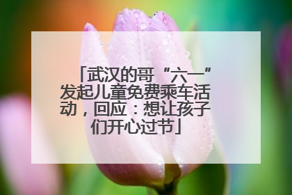 武汉的哥“六一”发起儿童免费乘车活动，回应：想让孩子们开心过节