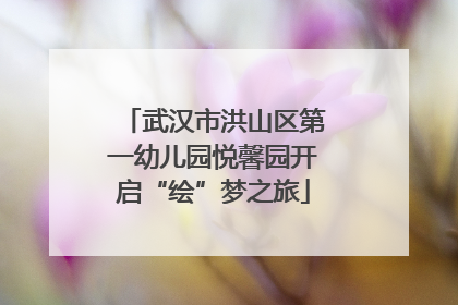 武汉市洪山区第一幼儿园悦馨园开启“绘”梦之旅