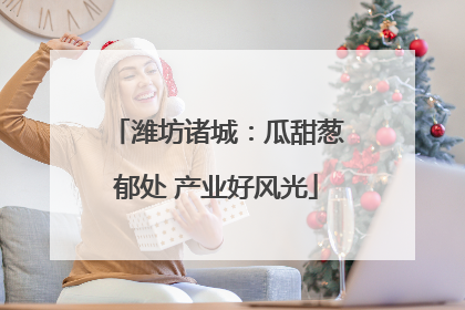 潍坊诸城：瓜甜葱郁处 产业好风光