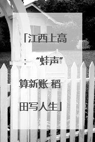 江西上高：“蛙声”算新账 稻田写人生