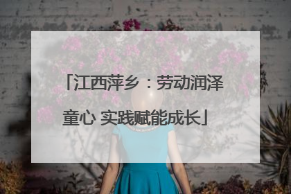 江西萍乡：劳动润泽童心 实践赋能成长