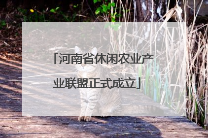 河南省休闲农业产业联盟正式成立