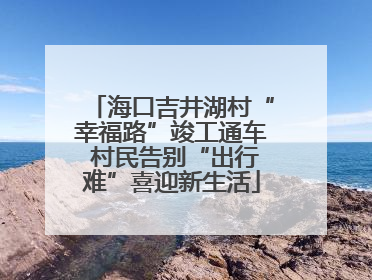 海口吉井湖村“幸福路”竣工通车 村民告别“出行难”喜迎新生活
