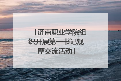 济南职业学院组织开展第一书记观摩交流活动