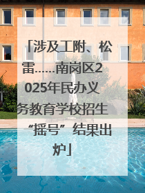 涉及工附、松雷……南岗区2025年民办义务教育学校招生“摇号”结果出炉
