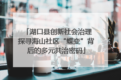湖口县创新社会治理 探寻海山社区“蝶变”背后的多元共治密码
