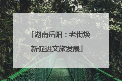 湖南岳阳：老街焕新促进文旅发展