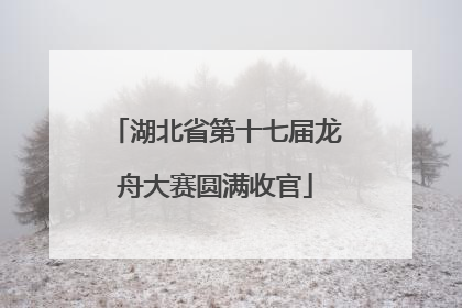 湖北省第十七届龙舟大赛圆满收官