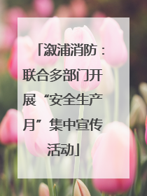 溆浦消防：联合多部门开展“安全生产月”集中宣传活动