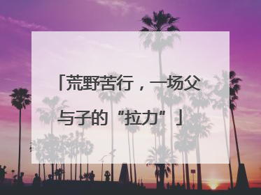 荒野苦行，一场父与子的“拉力”