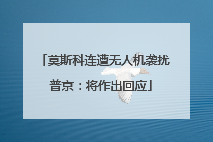 莫斯科连遭无人机袭扰 普京：将作出回应