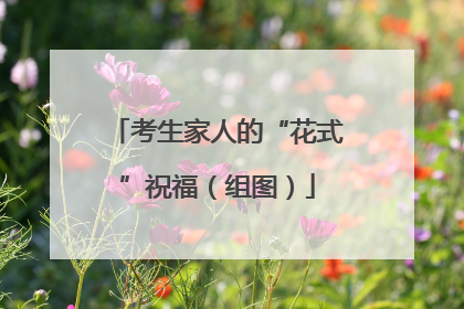 考生家人的“花式”祝福（组图）