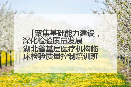 聚焦基础能力建设，深化检验质量发展——湖北省基层医疗机构临床检验质量控制培训班（孝感站）成功举办