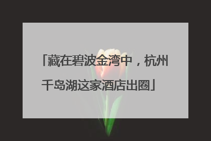 藏在碧波金湾中，杭州千岛湖这家酒店出圈