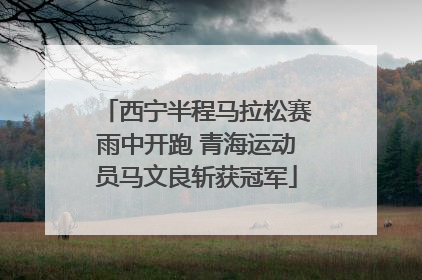 西宁半程马拉松赛雨中开跑 青海运动员马文良斩获冠军