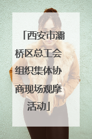 西安市灞桥区总工会组织集体协商现场观摩活动