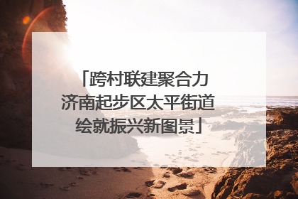 跨村联建聚合力 济南起步区太平街道绘就振兴新图景