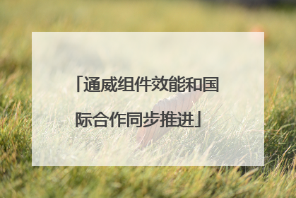 通威组件效能和国际合作同步推进