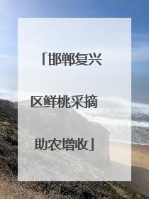 邯郸复兴区鲜桃采摘助农增收