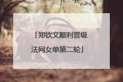 郑钦文顺利晋级法网女单第二轮