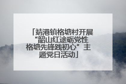 靖港镇格塘村开展“韶山红途砺党性 格塘先锋践初心”主题党日活动