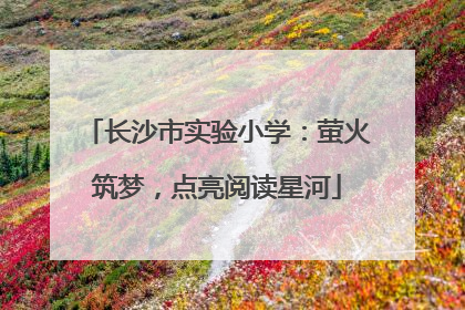 长沙市实验小学：萤火筑梦，点亮阅读星河