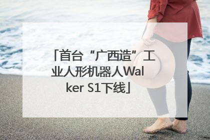 首台“广西造”工业人形机器人Walker S1下线