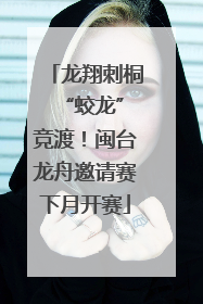 龙翔刺桐 “蛟龙”竞渡！闽台龙舟邀请赛下月开赛